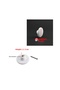 (1 Piece) Porcelain Round Flat White Color (1 Piece) Furniture Kitchen Wardrobe Cabinet Door Handle Drawer - 3