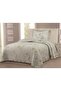 Luxury Patterned Single Bedspread Set 180X220 cm – Ruffled Muslin Textured Pique Set + 50X70 Pillowcase