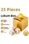25 Pieces Gold Silver Turkish Delight Box |   Promise Engagement Wedding Mawlid Gift Cardboard Turkish Delight Box |   Premium Gold Silver