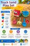 5-Piece Sand Play Set - Truck, Rake, Sieve and Shovel Beach Park Toy - 3