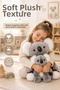 26 cm Gray Mother and Baby Koala Plush Toy Soft Decorative Children's Room Sleeping Companion - 2