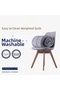 Weighted Blanket Wellsoft Fiber Filling Single Size 155X215 Gray 100% Cotton 4 kg 4 Seasons - 4