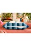 Punch Embroidered Throw Pillow Cover - 43*43 cm - Blue Letter H - Pnk001 - 3