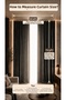Black Single Panel Blackout Background Curtain Light-Proof Blackout and Sun Blocking Curtain - 3