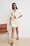 Beige Pleated Mini Shorts & Bermuda Twoss26Sr00038 - 5