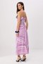 Pink Multi-Colored Strapless Animal Pattern Maxi Woven Dress Twoss26El00429 - 4