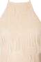 Ecru Tassel Sequin Halter Neck Tulle Mini Lined Evening Dress Graduation Party Dress Tprss26El00188 - 5