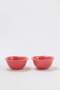 Set of 2 Flower Shaped Ceramic Bowls Pink Tphss26Tbk00031 - 3