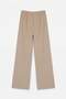 Mink V-Neck Single Button Top with Pockets and Elastic Waist Pocketed Trousers Two-Piece Set Tdrss26Au00061 - 5