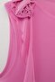 Pembe Çiçek Detaylı Örme Büyük Beden Bluz TBBSS26AF00058 - 5