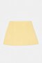 Yellow Reflector Printed 2 Layer Inside Shorts Pocketed Tennis Knitted Sports Shorts Skirt Thmss23Sr00013 - 5