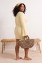 Beachwear Yellow Twill Accessory Detailed Thin Knitwear Beach Dress Tbbss26Ah00332 - 4