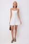 Ecru Pool Collar A-Line/A-Line Bell Form Short / Mini Woven Dress Twoss26El00137