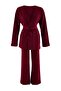 Bordo Midi Boy Triko Alt - Üst Takım TWOAW25AU00027 - 4