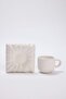 Single Pillow-Shaped Ceramic Coffee Cup Set with Saucer Tphaw27Kfc00003 - 4