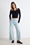 Açık Mavi Orta Esnek Normal Bel Culotte Jeans TWOAW27JE00043
