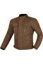 Motorcycle Coat 4 Seasons Cotton Wax Soft Texture Water Resistant Fabric Motor Coat Brown
