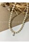 Elegant Pearl Necklace with Evil Eye Bead, New Year Christmas Gift - 2