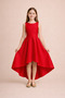 Girls' Evening Dress – Asymmetrical Cut, Graduation & Wedding Dress