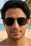 Di Caprio Black Pentagonal Women's Men's Sunglasses Unisex Glasses Bl1937 - 2