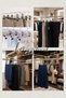 100 Pcs Stainless 40 cm Movable Latch Metal Skirt Hanger Pants Hanger Wardrobe Hanger - 7