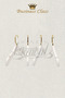 Business Class 44 cm Gold Italian Hook 5 Pieces Wedding Dress Hanger Clothes Hanger Evening Dress Hanger Wooden Hanger - 5