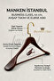 Business Class 5 Pieces 44 cm Italian Hook Solid Wood Suit Hanger Coat Hanger Jacket Hanger