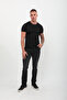 Men's Ripped Detailed Jean Trousers Black Narrow Leg - 5