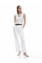 X Sima Tarkan - Viscose Blended Sleeveless Pocket Buttoned Vest - 2