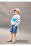 Kargo denim şort