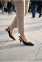 Phoebe Lia Women's Pointed Toe Open Back Thin Heeled Shoes 0012200 Matte Brown - 6