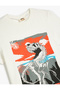 T-Shirt with Dinosaur Print Detail, Short Sleeve, Crew Neck, Cotton - 3