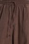 Women's Relax Fit Comfortable Cut Waist Lace-Up Elastic Soft Textured Double Pocket Brown Trousers - 6