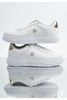 Women's White Gold Seasonal Sneaker Shoes - 2