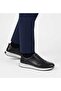 Men's Black Genuine Leather Laceless Casual Shoes 201 - 5