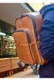Genuine Leather, Unisex, 3 Compartments, Wick Frame, Tablet, Hand and Backpack, Real Leather Bag - 6