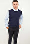 Giant Crew Neck Men's Knitwear Sweater Indigo - 2