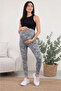 Maternity Bottom Zebra Patterned Flexible Soft Fabric with Abdominal Support