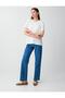 White Short Sleeve Crew Neck Modal Knitted T-Shirt - 2