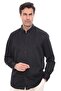 Slim Fit Long Sleeve Diamond Pattern Sleeve Embroidered Collar Buttoned Stylish Men's Shirt with Gift Box Fs-004200 - - 2