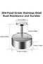 Stainless Steel Burger Maker,Adjustable Press,Non-Stick,for Beef & Vegetables - 6