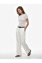 Semi-Sheer Slim Fit Short Sleeve Lace Crop T-Shirt - 2
