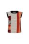 Women's Burgundy Color Block Sleeveless Patterned Blouse – Sense Fit |   Light Weaving |   City Energy - 5