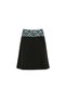 Women's Black Patterned Waist Detailed Mini Skirt – Iconic Fit |   Flexible Form |   Modern City Style - 6