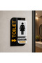 Glossy Plexi WC Mr./Male toilet Direction Sign - 6
