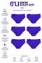 6-Piece Women's Bikini Panties Colorful Economical 1035 - 2