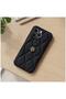 Apple iPhone 14 Pro Max Compatible Case Zebana Camellia Leather Case Black - 4