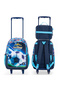 Set of 5 Trolley 17" School Bag Combo - Soccer Blue - 6