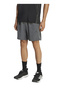 Ka5541 We Bas Mel Sho Black Elastic Waist Regular Straight Men's Shorts