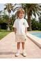 San Surfsea Printed 2-Piece Set for Ages 3-9 - Ecru